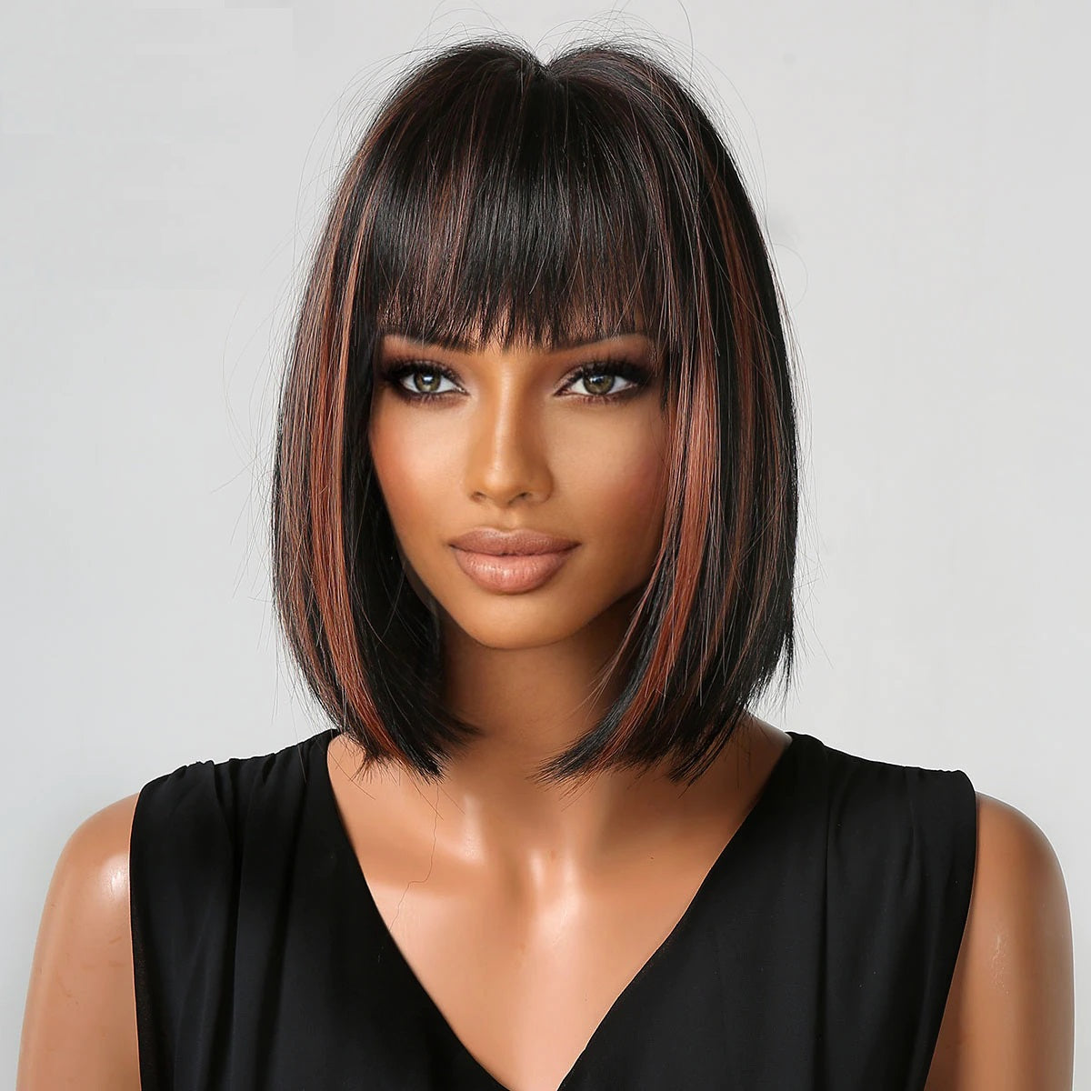 Brown shop straight bob