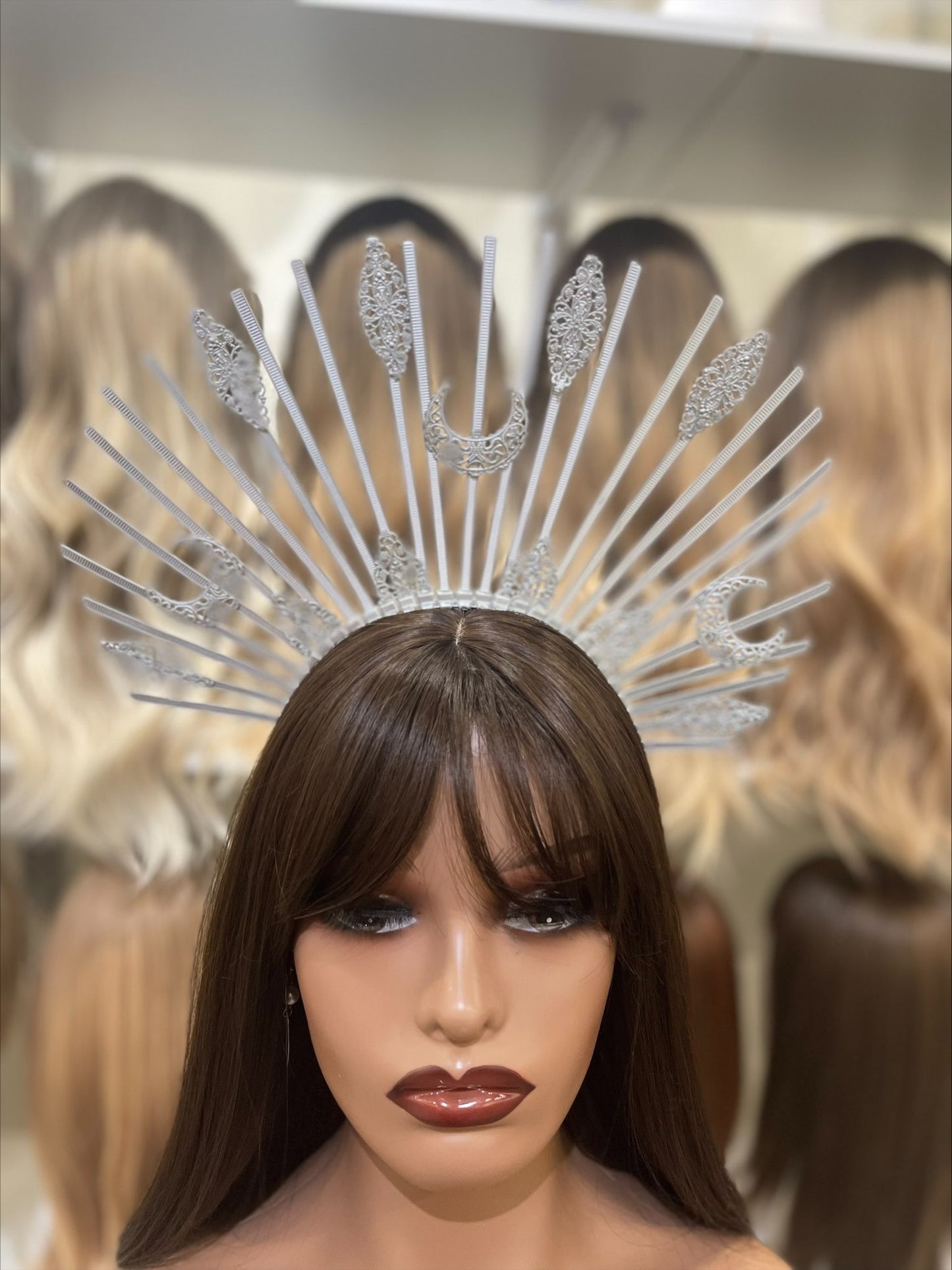 Silver Goddess Hair Crown