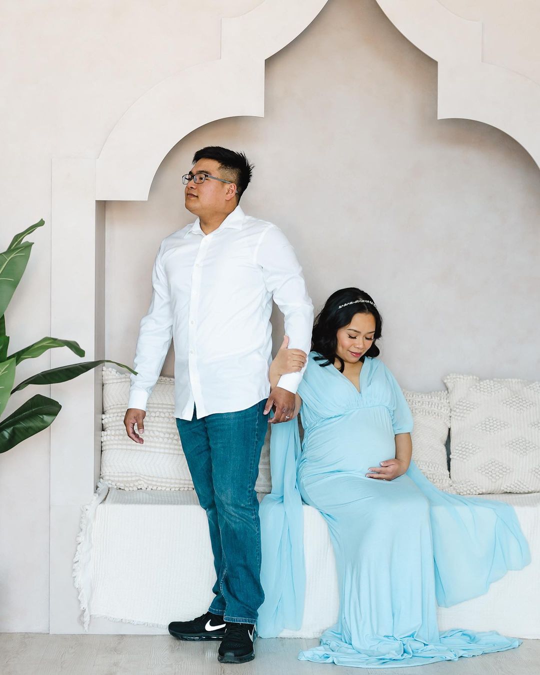 Light Blue Maternity Tops